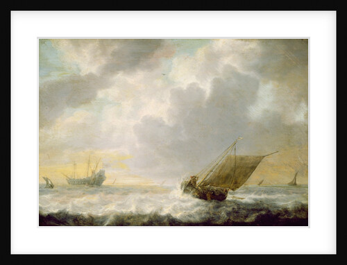 Seascape, c.1650 by Simon Jacobsz. Vlieger