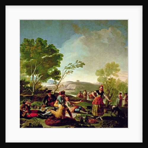 Meal on the banks of the River Manzanares, 1776 by Francisco Jose de Goya y Lucientes