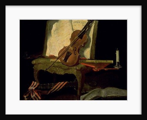 Still Life with a Violin by Jean-Baptiste Oudry
