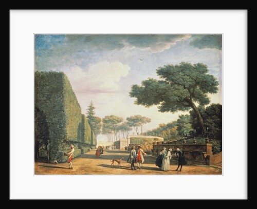 View in the Park of Villa Pamphili, 1749 by Claude Joseph Vernet
