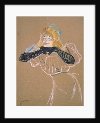 Yvette Guilbert singing 'Linger, Longer, Loo', 1894 by Henri de Toulouse-Lautrec