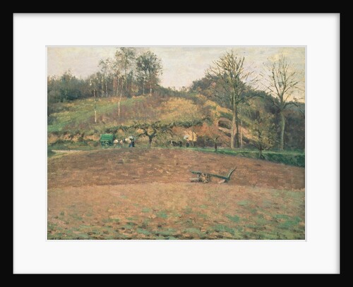Ploughland, 1874 by Camille Pissarro