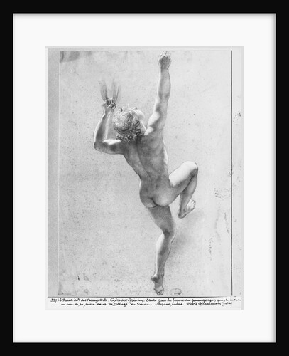 Flood scene, study of the naked young boy by Anne Louis Girodet de Roucy-Trioson