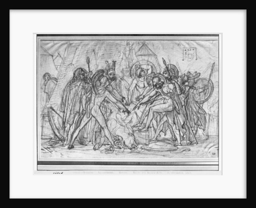 Seven chiefs taking an oath in front of Thebes by Anne Louis Girodet de Roucy-Trioson