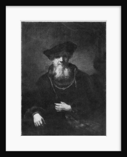 Portrait of a rabbi by Rembrandt Harmensz. van Rijn
