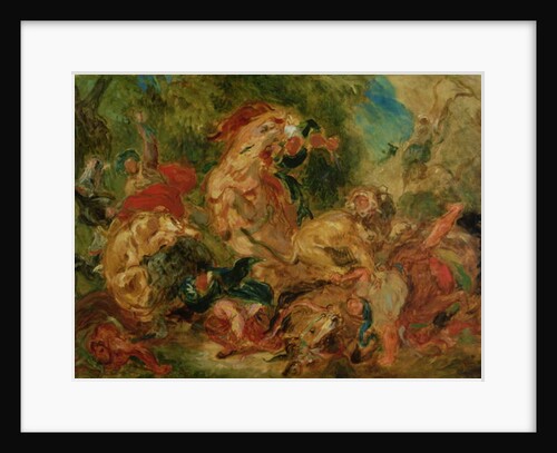 Study for The Lion Hunt, 1854 by Ferdinand Victor Eugene Delacroix