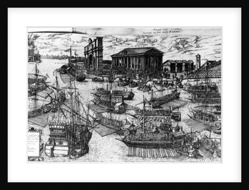 The Arrival of Henri III of France in the Lido of Venice on 8 July 1574, 1591 by Italian School