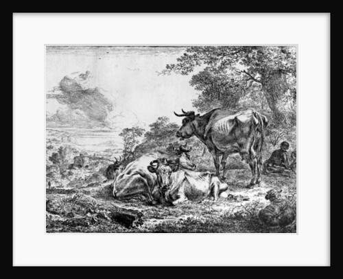 Three Cows by Nicolaes Pietersz. Berchem