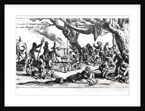A Birth in a Gypsy Camp by Jacques Callot