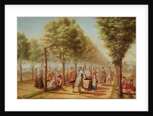 El Paseo de las Delicias, Madrid, 1785-6 by Ramon Bayeu y Subias