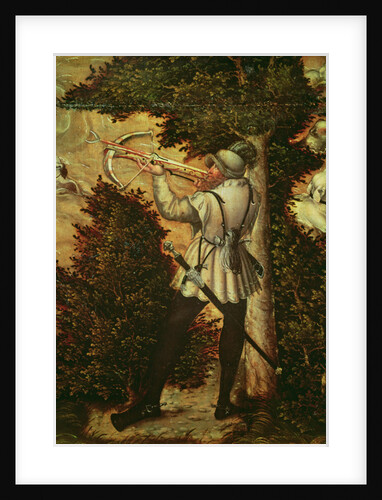 Crossbowman taking aim by Lucas the Elder Cranach