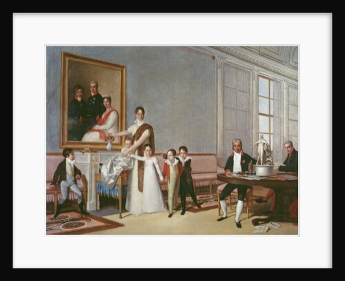 The Family of the First Viscount of Santarem, 1816 by Domingos Antonio de Sequeira