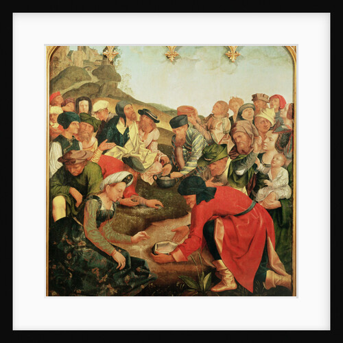 Gathering of the Manna in the Desert by Master of the Evora Altarpiece