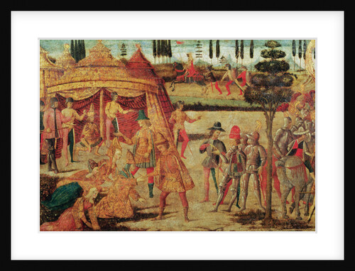 The first meeting of Darius and Alexander the Great by Italian School