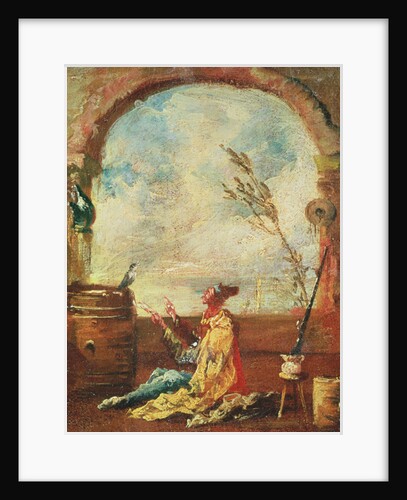 The Poet and the Bird by Francesco Guardi