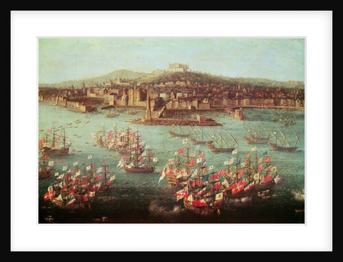 The fleet of King Charles III of Spain before the city of Naples, 6 October 1759 by Antonio Joli