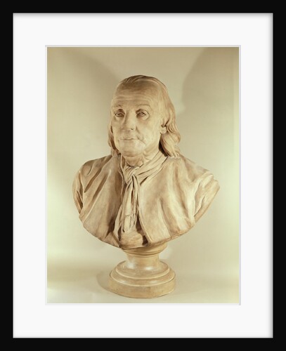 Bust of Benjamin Franklin by Jean-Jacques Caffieri