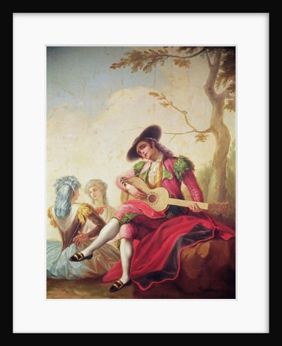 The Elegant Man Playing Guitar by Ramon Bayeu y Subias