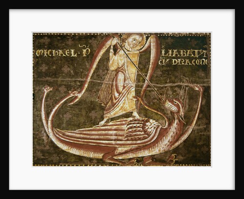 Saint Michael fighting the Dragon by Master of Llussà