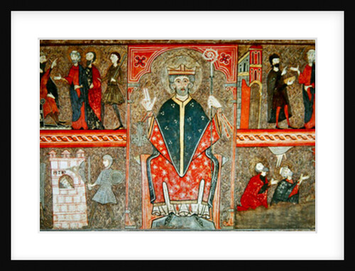 Altar Frontal depicting Saint Peter seated with crozier and four scenes from his life, 1150-1200 by Workshop of Lleida