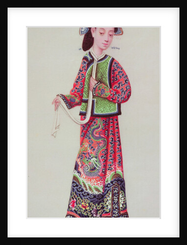 Japanese empress in imperial costume by Japanese School