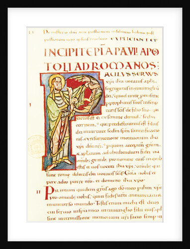 Title page of Saint Paul's Letter to the Romans by French School