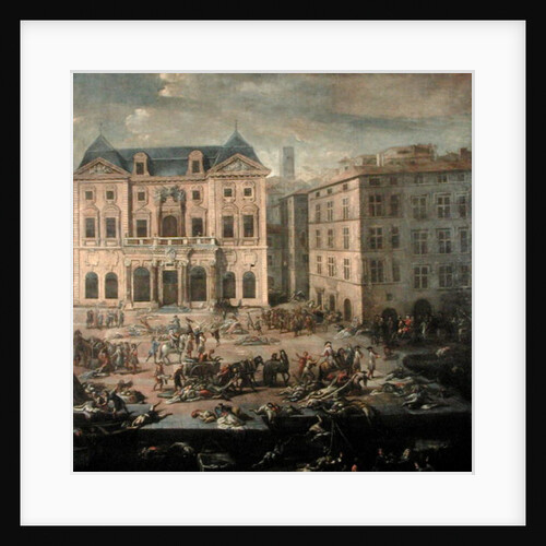 View of the Town Hall, Marseilles during the Plague of 1720 by Michel Serre