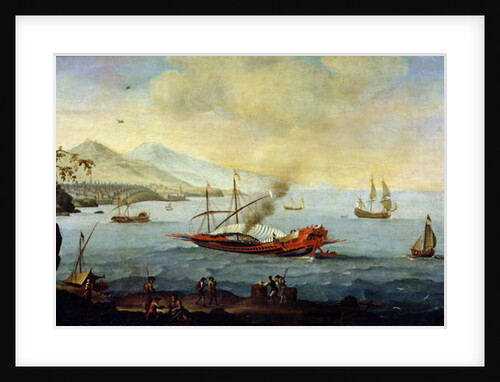 Galleon Laid up in Port by Pierre Puget