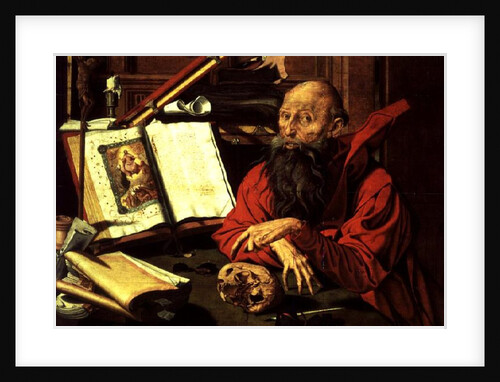 St. Jerome in Meditation by Marinus van Reymerswaele