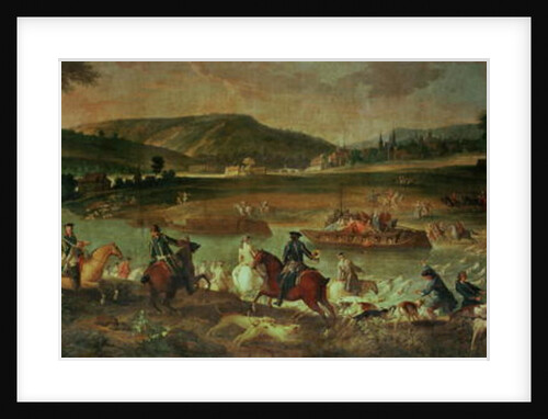 Stag Hunt in the Oise in Sight of Compiegne, near Royallieu, 1737 by Jean-Baptiste Oudry