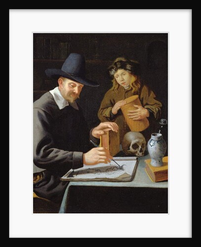 The Painter and his Pupil by Constantin Verhout