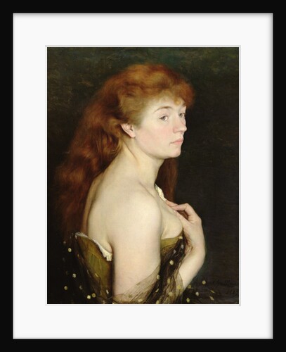 Portrait of a Young Red Haired Woman, 1889 by Charles Maurin
