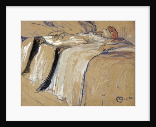 Woman lying on her Back - Lassitude by Henri de Toulouse-Lautrec