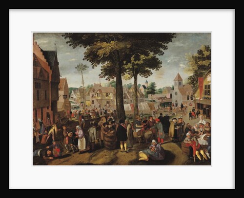 The Flemish Fair by Marten van Cleve