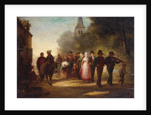 The Village Marriage, 1872 by Charles Marie Lhuillier