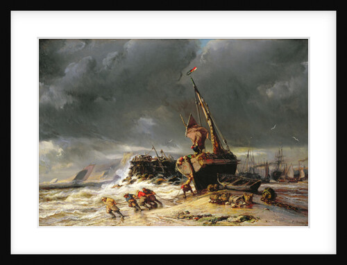 Low Tide, 1861 by Louis Eugene Gabriel Isabey