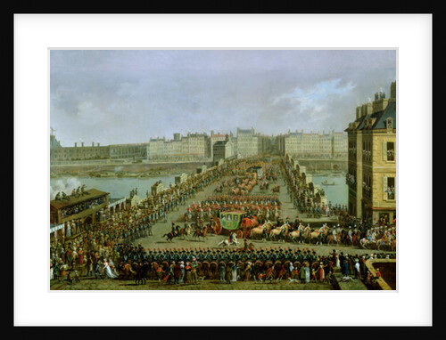 The Imperial Procession Returning to Notre Dame for the Sacred Ceremony of 2nd December 1804, Crossing the Pont-Neuf by Jacques Bertaux
