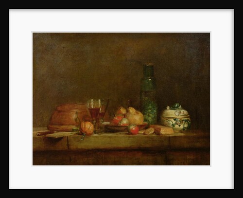 Still Life with a Bottle of Olives, 1760 by Jean-Baptiste Simeon Chardin