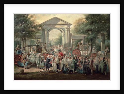 A Fiesta in a Botanical Garden by Luis Paret y Alcazar