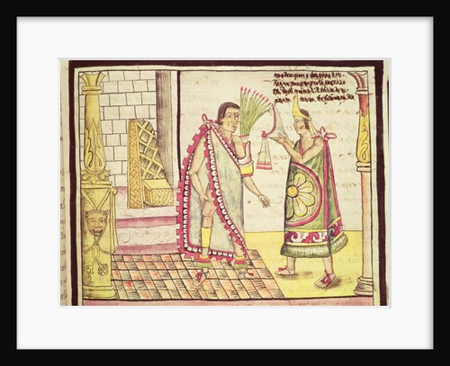 Fol.152v The Crowning of Montezuma II the Last Mexican Emperor in 1502, 1579 by Diego Duran
