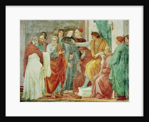 The Dispute with Simon Mago, lower tier of the wall to the right of the altar, c.1484-85 by Filippino Lippi