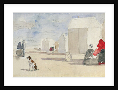 By the Bathing Machines, 1866 by Eugene Louis Boudin