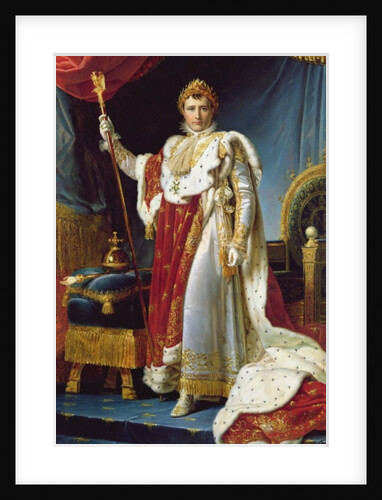 Napoleon I in his coronation robe, c.1804 by Francois Pascal Simon Baron Gerard
