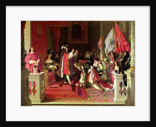 Philip V of Spain making Marshal James Fitzjames, Duke of Berwick, a Cavalier of the Golden Fleece after the Battle of Almansa, 1818 by Jean Auguste Dominique Ingres