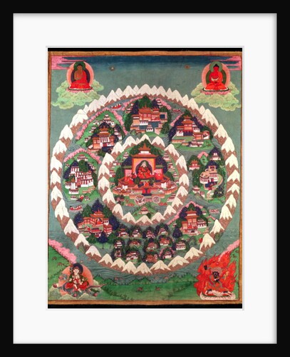 The Paradise of Shambhala, Tibetan Banner by School Tibetan