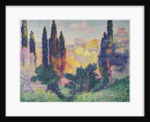 The Cypresses at Cagnes, 1908 by Henri-Edmond Cross