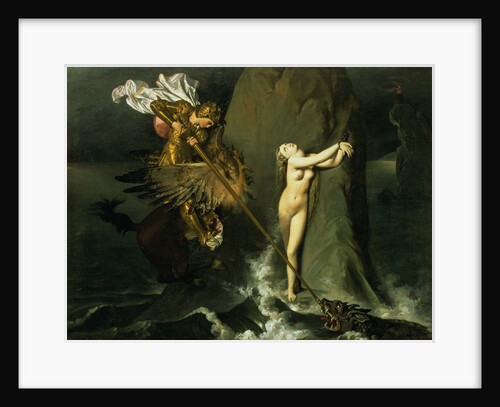 Ruggiero Rescuing Angelica, 1819 by Jean Auguste Dominique Ingres