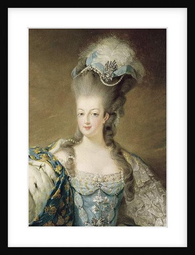 Portrait of Marie Antoinette Queen of France, detail, 1775 by Jean-Baptiste Andre Gautier D'Agoty