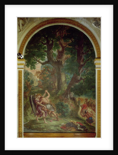 Fight between Jacob and the Angel, 1850-61 by Ferdinand Victor Eugene Delacroix