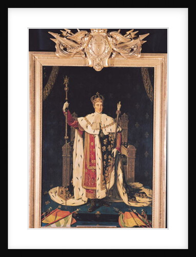 Portrait of Charles X in Coronation Robes, 1829 by Jean Auguste Dominique Ingres